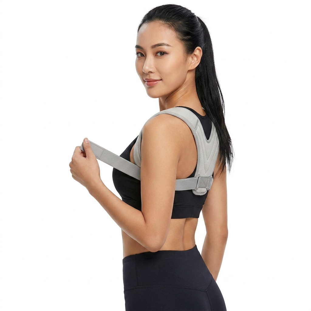 Posture Corrector – Woman Side View Adjusting